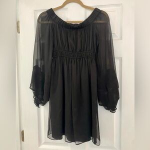 Guess by Marciano Off-Shoulder Black Dress